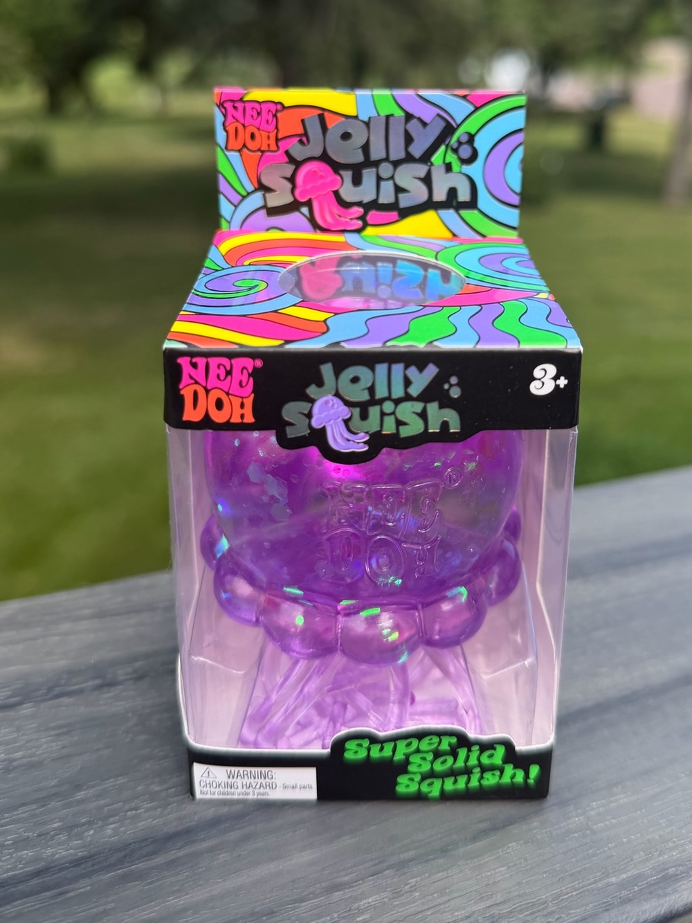 *RARE* PURPLE! Jelly Squish (Fish!) NeeDoh• Authentic Schylling• NEW• SEALED Box